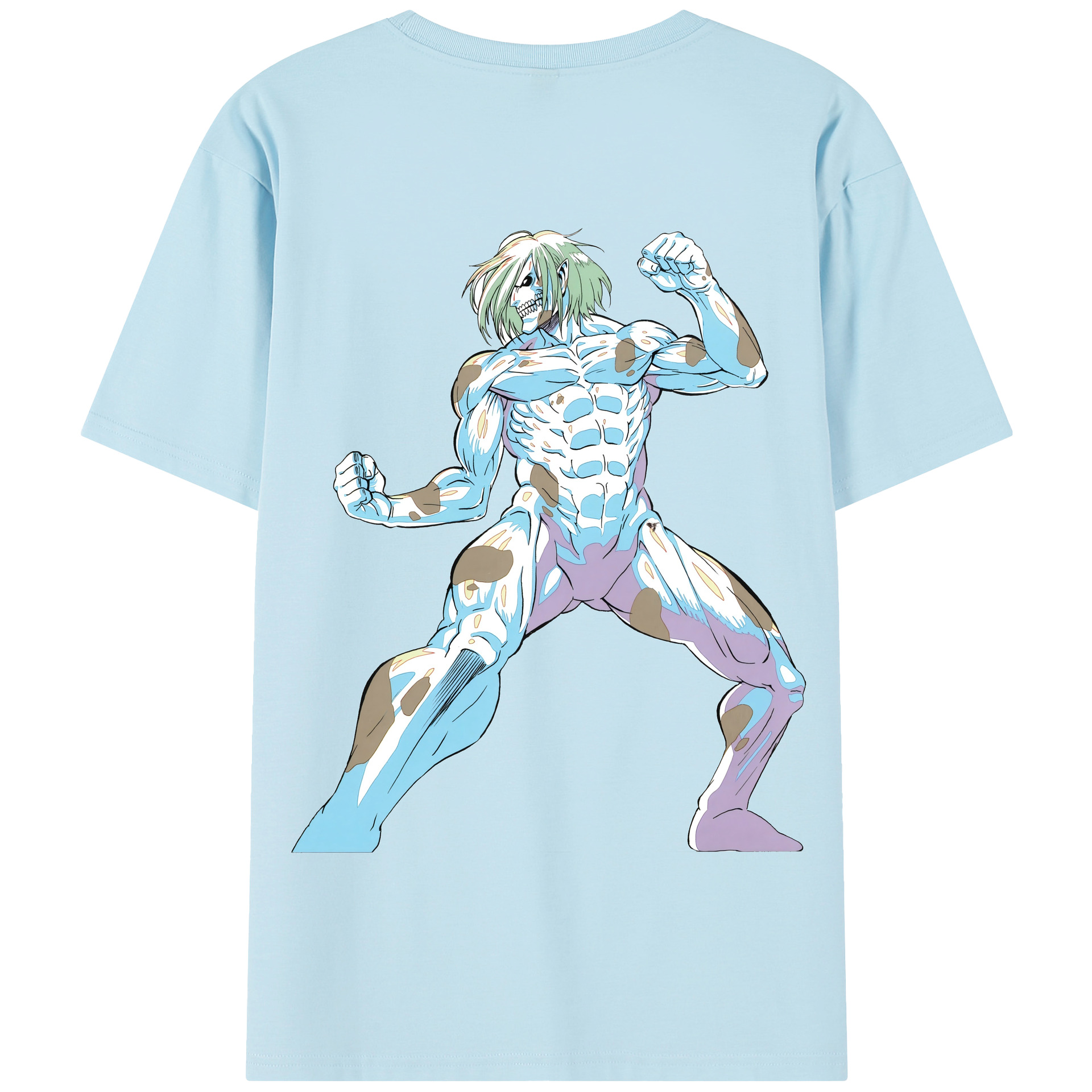（画像用） 進撃の巨人 Attack on Titan 綿100％半袖Tシャツ（背面プリント）